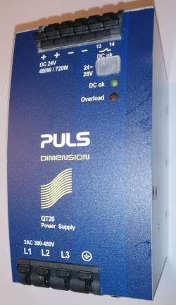 Qt20.241 - Napájecí zdroj na lištu DIN a pro montáž do panelu 480W 1výstupový přepínací režim 20A 24V dc  ..   cena na dotaz / price on request