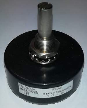 R40W-5k - 40 mm Single-Turn Wirewound Potentiometer MEGAUTO  .. cena na dotaz / price on request