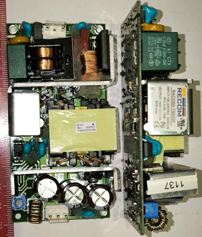 RACD60-700/OF - AC-DC LED Power Supply 60W,54V,1.1A,90-264V In - RECOM Power