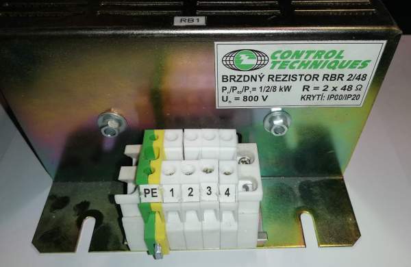 Brzdný rezistor RBR 2/48 - 2x48 ohm 1/2/8 kW