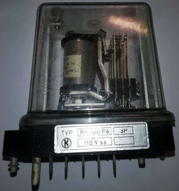 relé RP100PA 110Vss 3P   .. cena na dotaz / price on request