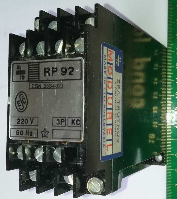 RP92 KC - 220V 50Hz 3P, porušena plomba, starší (001)   .. cena na dotaz / price on request
