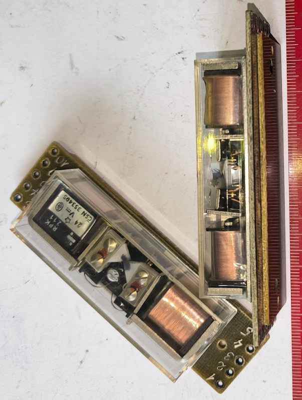 rele RPK211 2P 24V zapájené na desce  .. cena na dotaz / price on request