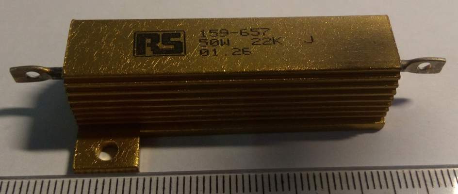 RS159-657 - výkonový R 22kΩ ±5% 50W