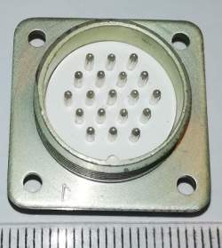 RS19 (PC19 - ruské) konektor 19pin na panel  .. cena na dotaz / price on request