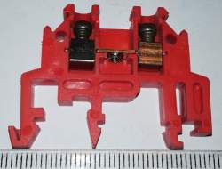 řadová svorkovnice RSA1,5 červená .. balení 17ks