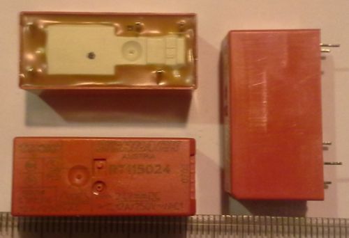 relé RT115024, cívka 24Vdc, přep. kontakt 12A/250Vac Schrack  .. cena na dotaz / price on request