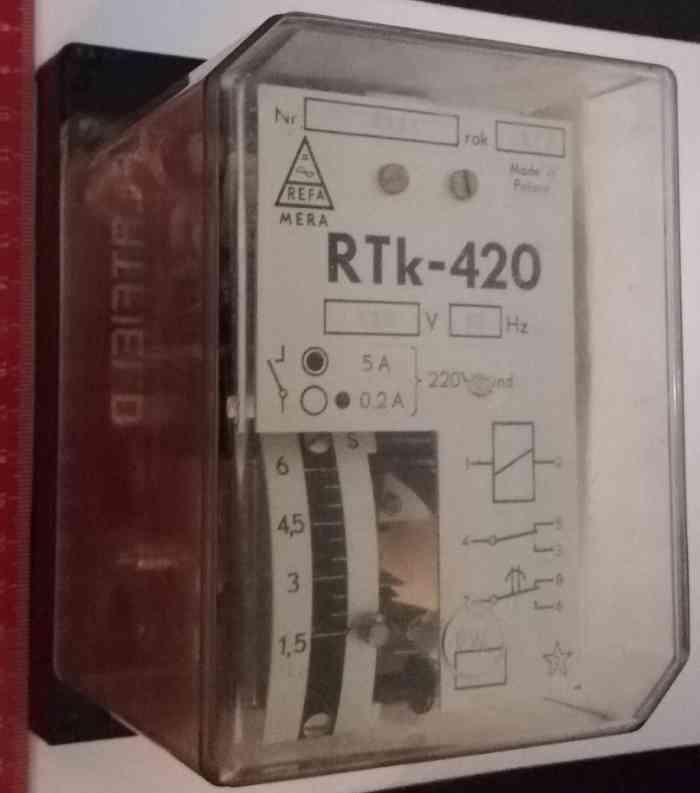 relé RTk-420 220V 50Hz MERA .. cena na dotaz / price on request