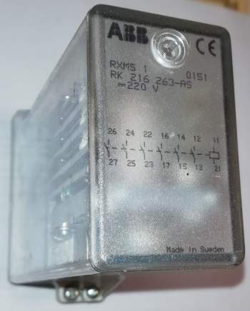 RXMS1 220Vdc relé ABB .. cena na dotaz / price on request