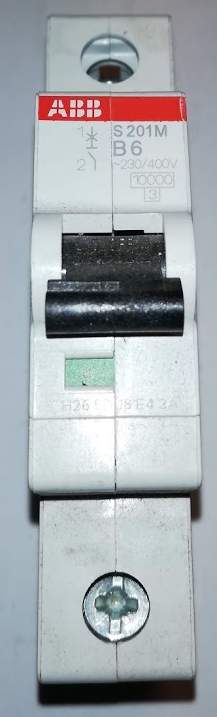S201M-B6  .. ABB Miniature Circuit Breaker - S200M - 1P - B - 6 ampere .. cena na dotaz / price on request