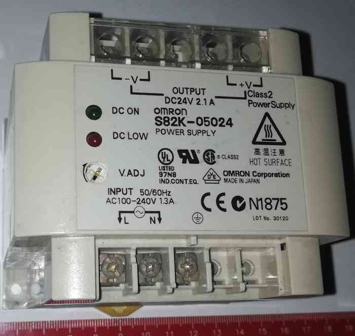 Omron S82K-05024 -  Power Supply Module 24V 2,1A  .. použitý/used