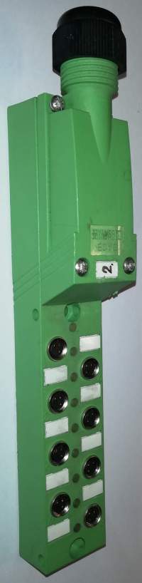 Sensor/actuator box - SACB- 8/3-L-SC-M8 - 1511747   .. použitý / used .. cena na dotaz / price on request
