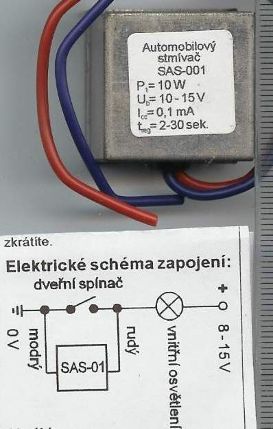 SAS-001  - automobilový stmívač