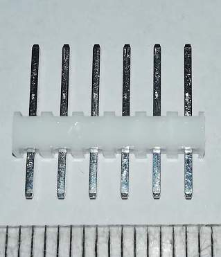 SB6P-HVQ-S(LF)(SN): 2.54mm 250 V 3 A Through Hole Header .. balení 50ks za 90Kč