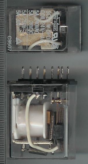 relé SCLB-W-B-DPDT-C  24Vac   .. cena na dotaz / price on request