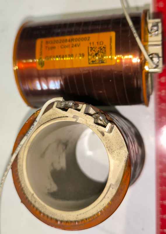 SG202084R00002 Sécheron Coil 24V , GE1854121/115 ,  11,1 ohm  .. použitý / used   .. cena na dotaz / price on request