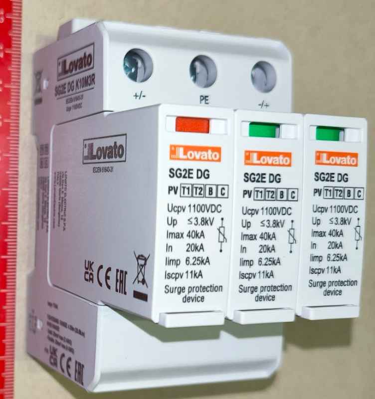 SG2EDGK10M3R Přepěťová ochrana TYP 1,2 1100VDC+RC (E)   .. cena na dotaz / price on request