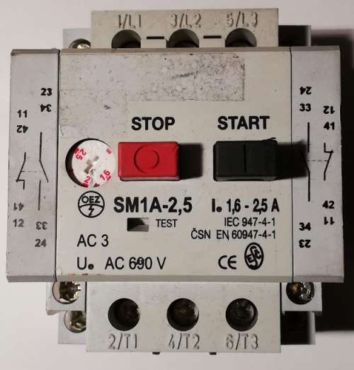 OEZ Conteo SM1A-2,5 + 2x pomocný kontakt, použitý