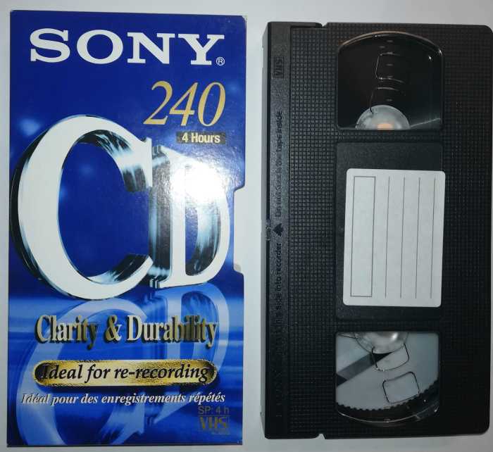 videokazeta VHS SONY E240CDE, použitá