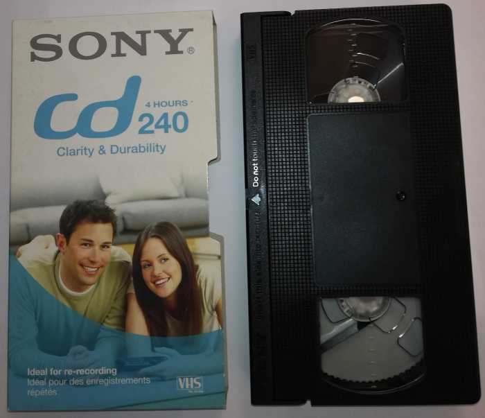 videokazeta VHS SONY E240CDF, použitá