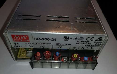 SP-200-24 - Spínaný napájecí zdroj, 201.6W, 24V, 8.4A, MEAN WELL  .. z demontáže / used