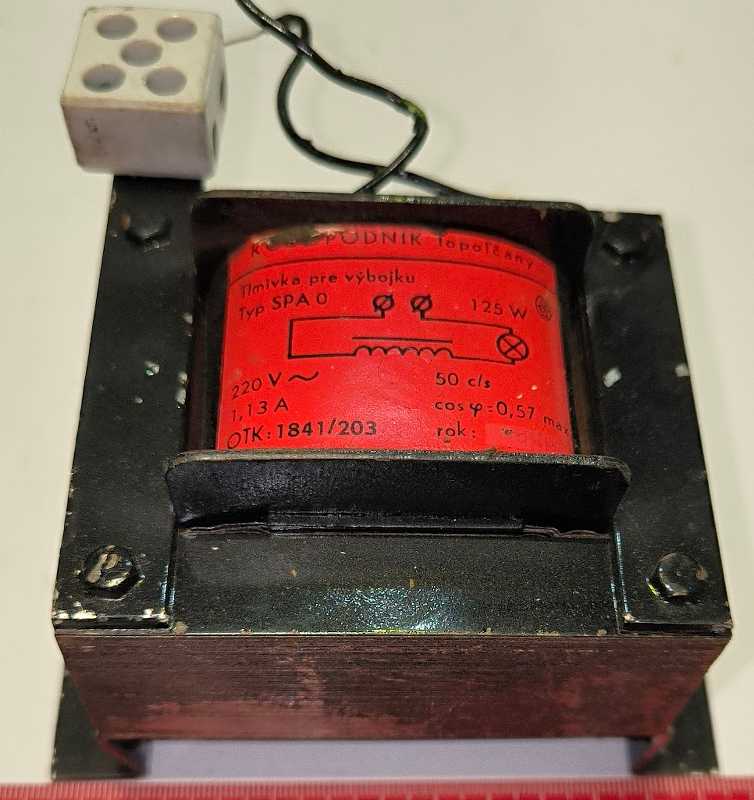SPA 0 - tlmivka pre výbojku 125W .. použitý / used .. cena na dotaz / price on request
