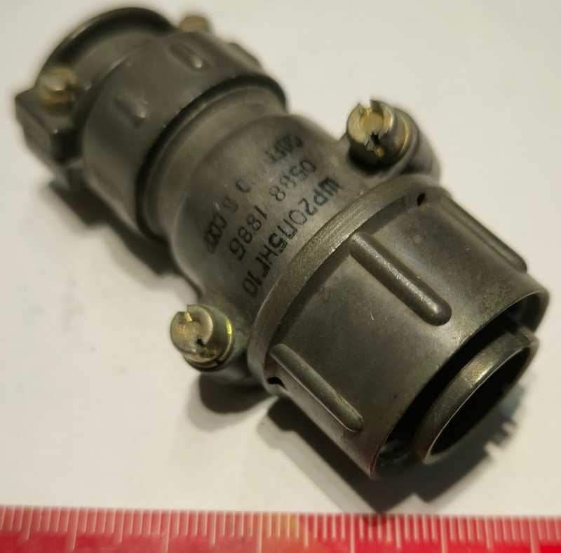 ŠR20P5NG10 konektor 5pin ( ШР20П5НГ10 )  .. použitý / used .. cena na dotaz / price on request