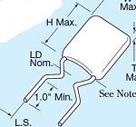 C 470pF 10Vdc 5% NO0 - SR211A471JAATR2 .. balení 450ks za 99 Kč
