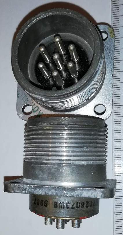 konektor SRG28P7ES9 ( ШРГ28П7ЭШ9) pájený   .. cena na dotaz / price on request