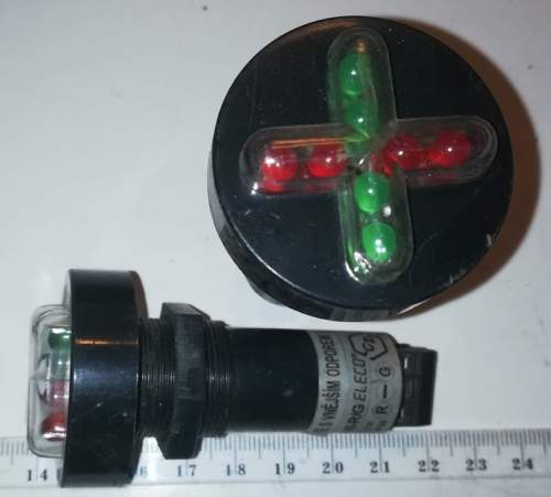 SUS-95-R/G 230Vss -  Signálka  Eleco zelená/ rudá, z demontáže