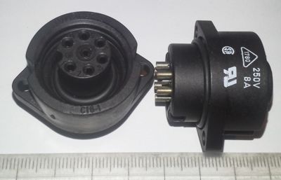 T3107000 - Polzahl 6 + PE, 250 V  .. cena na dotaz / price on request