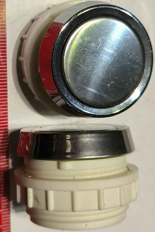 T6- bezfunkční hlavice - záslepka, lesklá