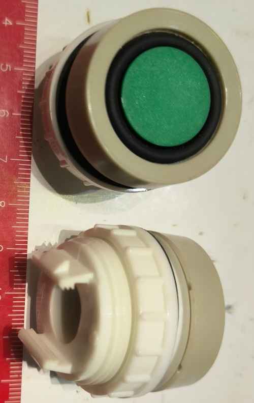 T6AT ovládací hlavice - zelená - provedení AT