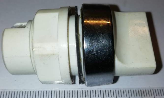 T6B/22 - ovládací hlavice provedení B, 3  polohy - bílá