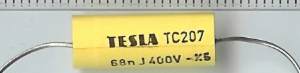 není skladem - TC207   - 68n/400V  .. balení 8ks za 20Kč