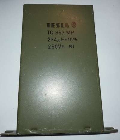 TC657MP 2x4u 250V TESLA, pájený  .. cena na dotaz / price on request