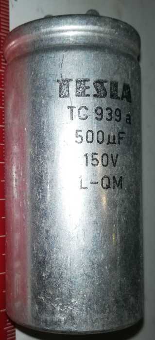 TC939a  - 500uF/150V  TESLA