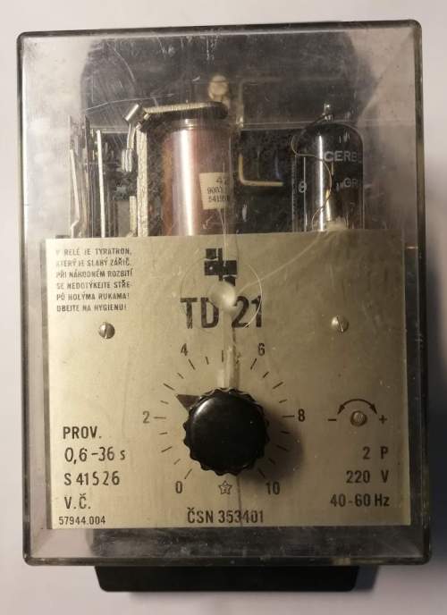 TD21 220V 40-60Hz 2-96s z demontáže  .... cena na dotaz / price on request