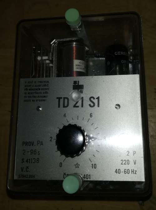 relé TD21 S1 220Vac 2-96s  .. cena na dotaz / price on request