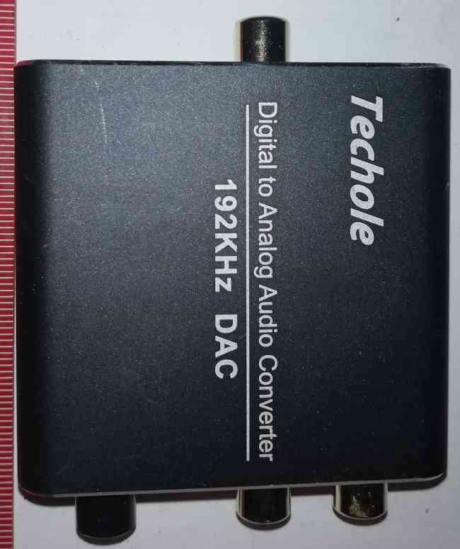 TECHOLE 192kHz DAC - Digital to Analog Audio Converter-192kHz Techole Aluminum Optical to RCA with Optical &Coaxial Cable.