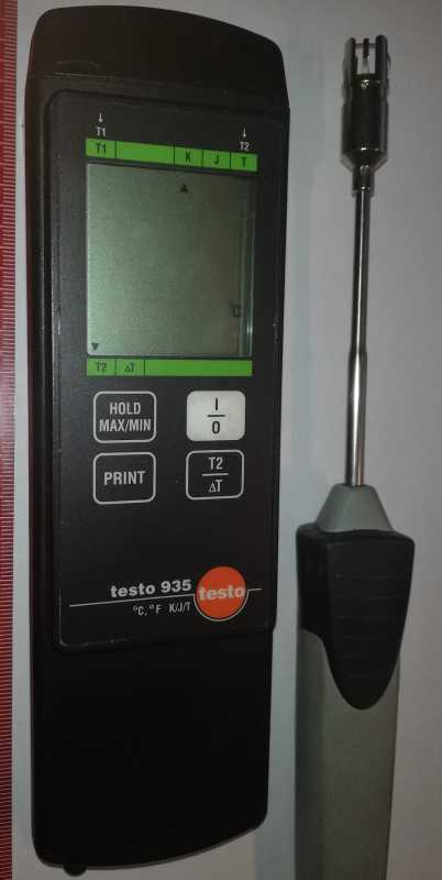 teploměr TESTO 935 + 1 sonda, funkční, otestován, starší