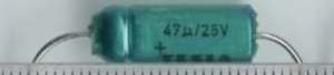 TF009 - 47u/25V  .. balení 100ks za 100Kč