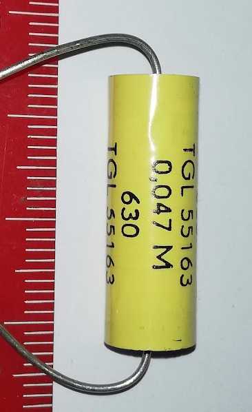 není skladem - TGL55163 0,047M (47nF) 630V .. balení 50ks za 90Kč