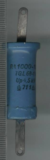 VN kondenzátor TGL68-110 - 1000p 4.5kV