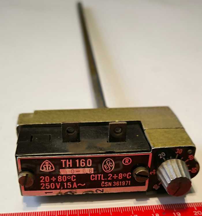 Termostat Metra - TH160 / +20+80°C / stonek 315mm, starší
