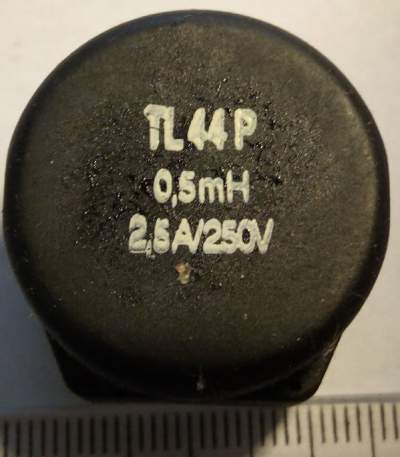 tlumivka TL44P 0,5mH  2,5A/250V    .. balení 3ks za 60Kč