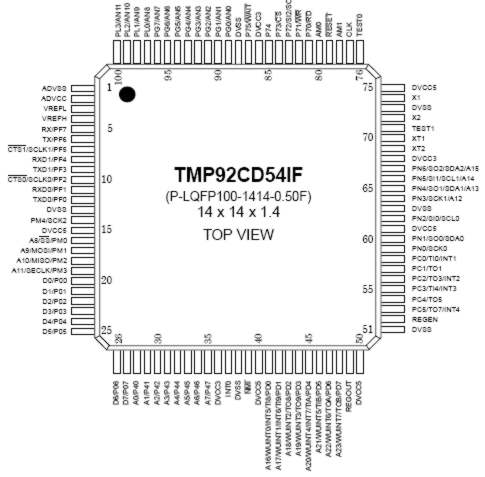 TMP92CD54IF -high-speed adv. 32-bit u-con.   .. cena na dotaz / price on request