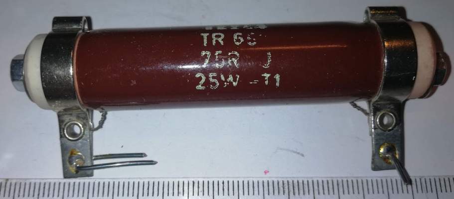 TR657 - 75R - 25W - pájený