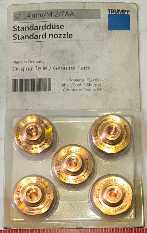 TRUMPF 1324863 - Standart nozzle 1,4mm /M12/EAA   .. balení 5ks za 495Kč