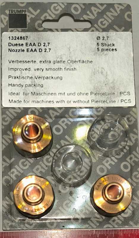1324867 -Nozzle 2,7mm for Trumpf(R)   .. balení 3ks za 295Kč